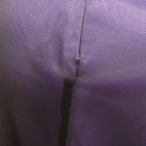 Vintage 90's Grunge Morgan and Co.‎ Purple Beaded Lace Halter Neck Gown - Picture 13 of 16